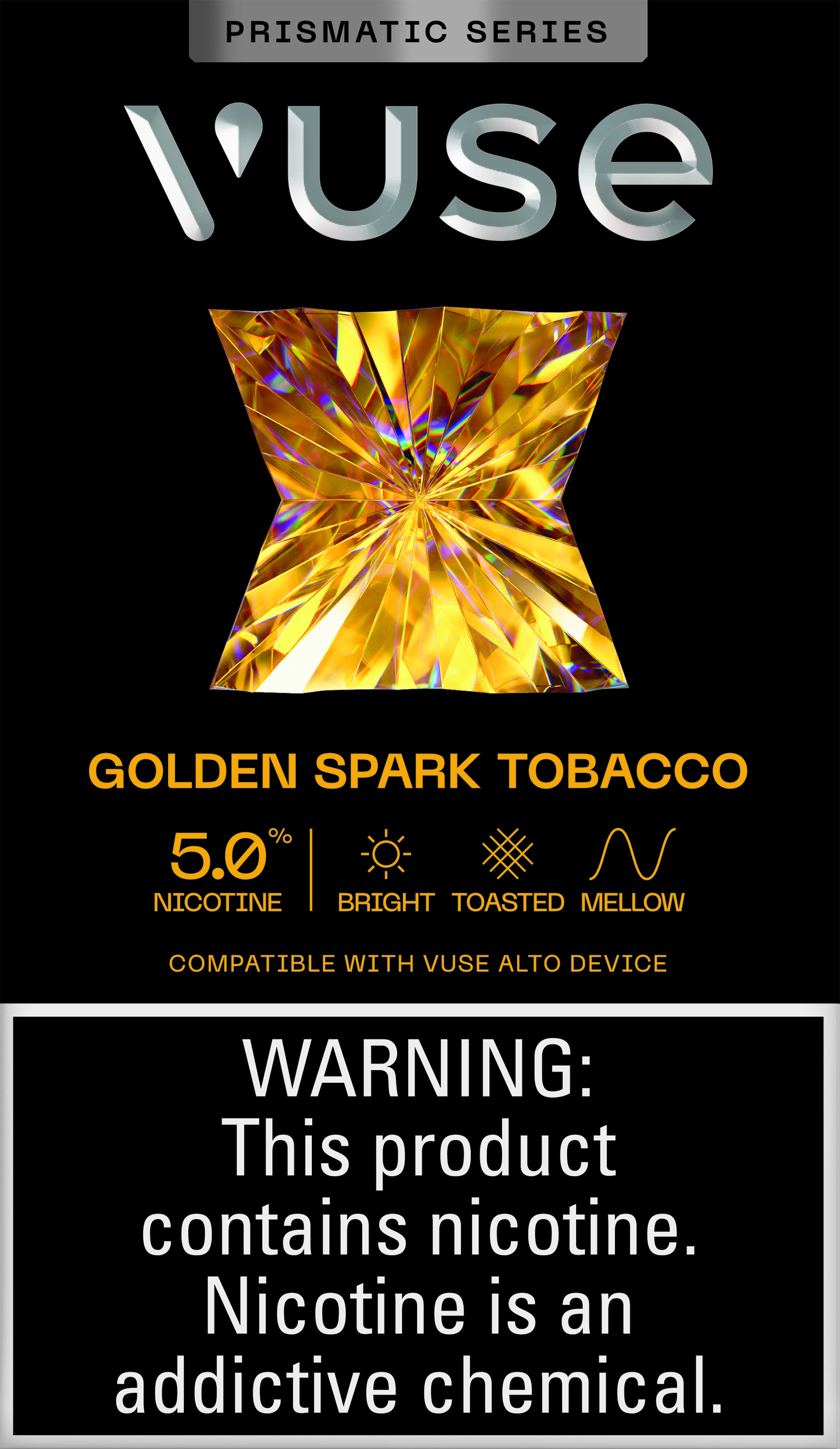 Vuse alto golden spark tob 5% 3/5ct