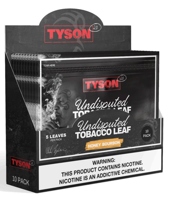 Tyson 2.0 honey bourbon tobacco leaf 10/5pk