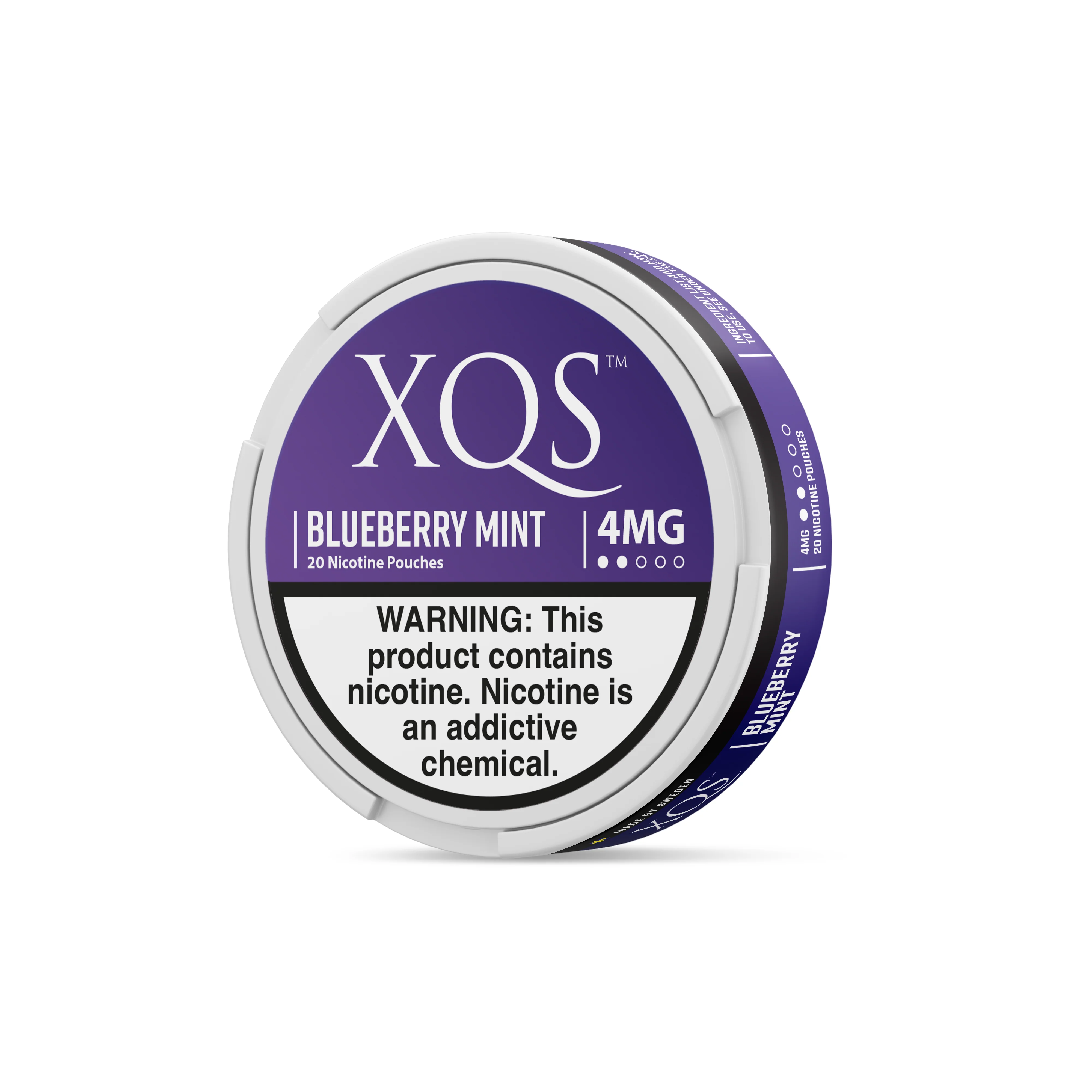 Xqs blueberry mint 4mg nicotine pouch