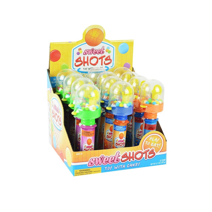 Sweet shots toy with candy 12ct 0.56oz