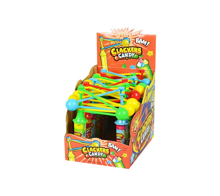 Clacker toy with candy 12ct 0.56oz
