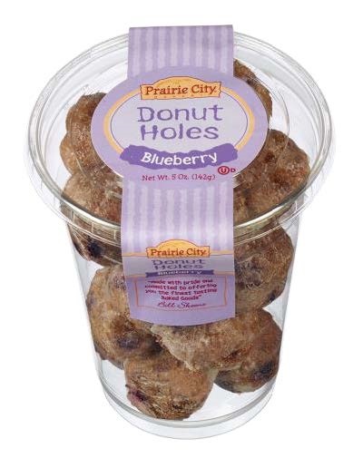 Prairie city blueberry donut hole 5oz