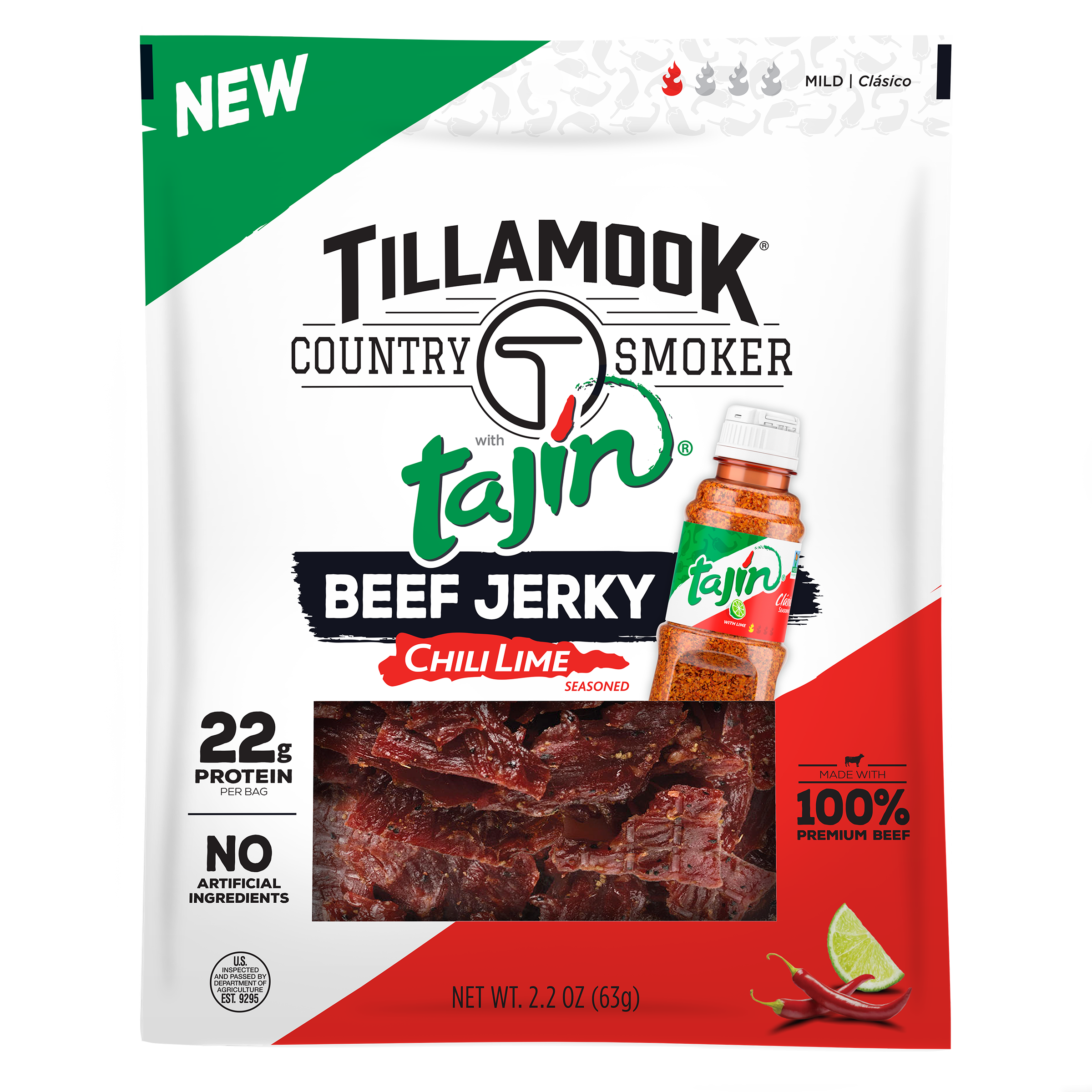 Tillamook tajin chili lime jerky 2.2oz