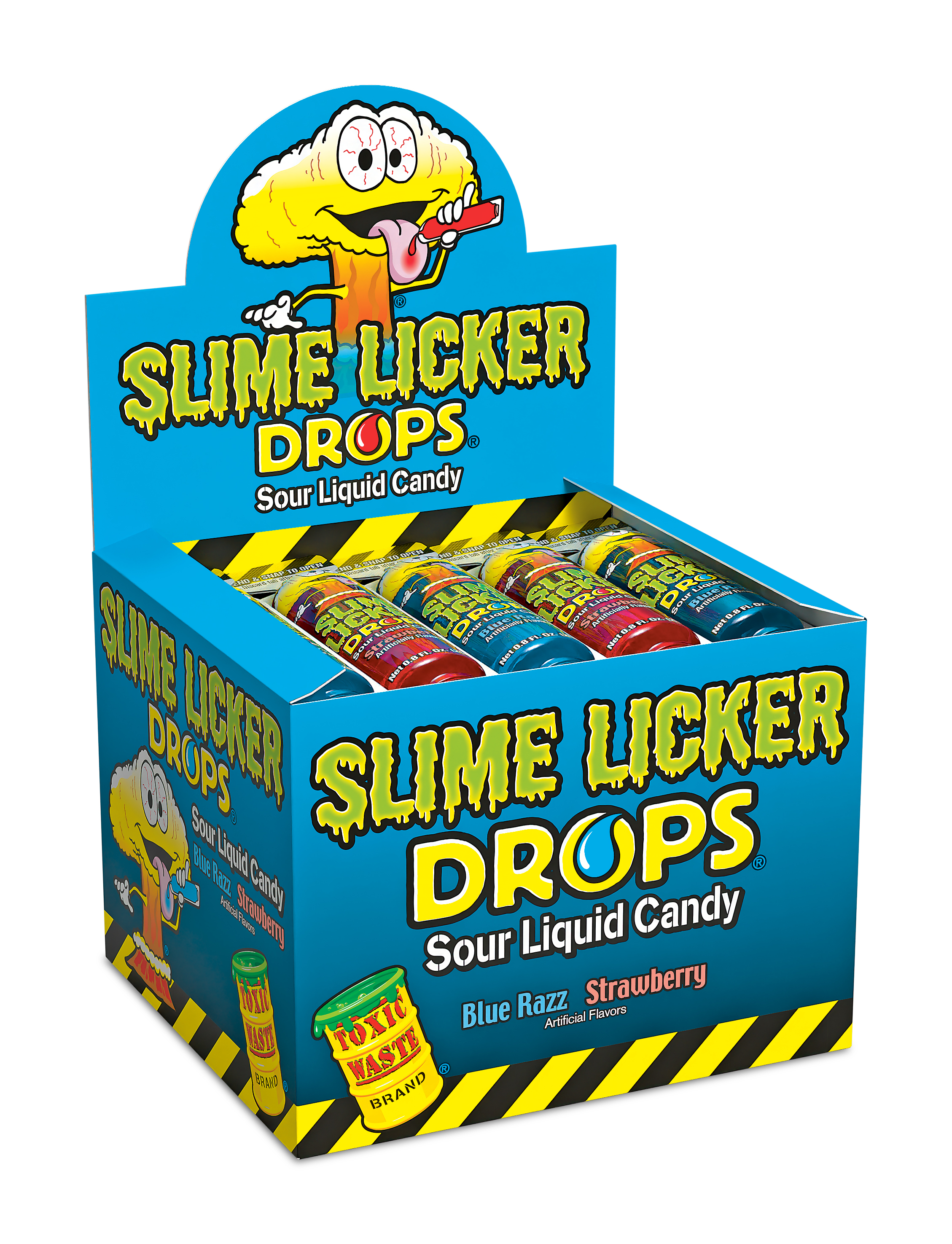 Slime licker drops blue razz & strwbry 30ct 0.8oz