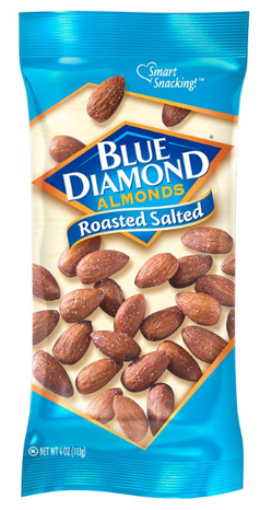 Blue diamond roasted salted almonds 4oz