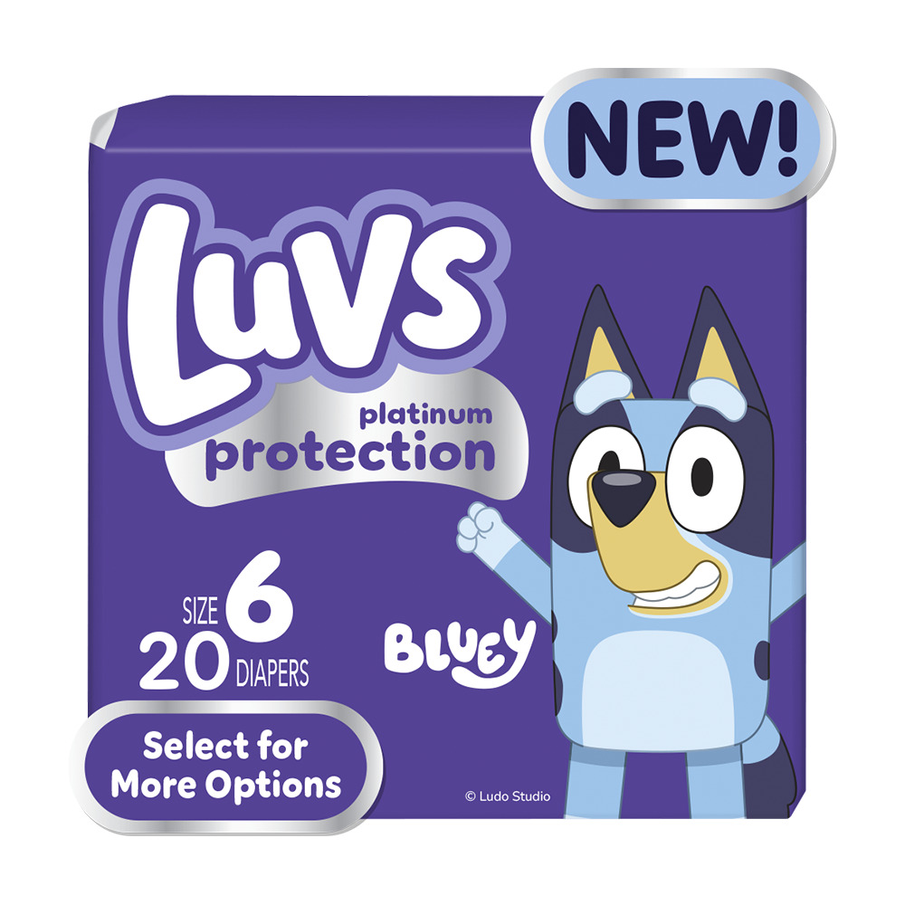 Luvs platinum jumbo diapers size 6 20ct