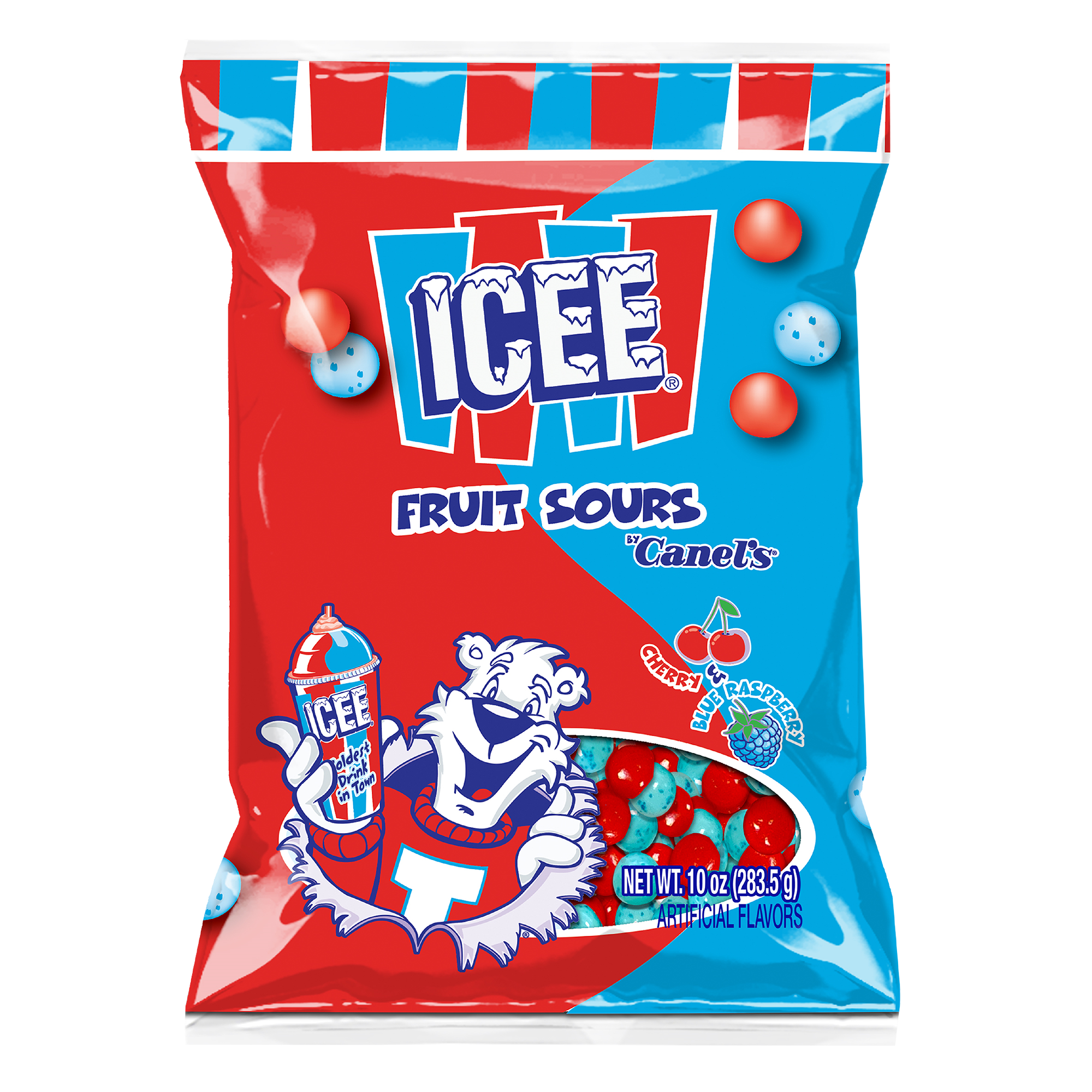 Canel's icee cherry bubble gum 45ct 7.93oz