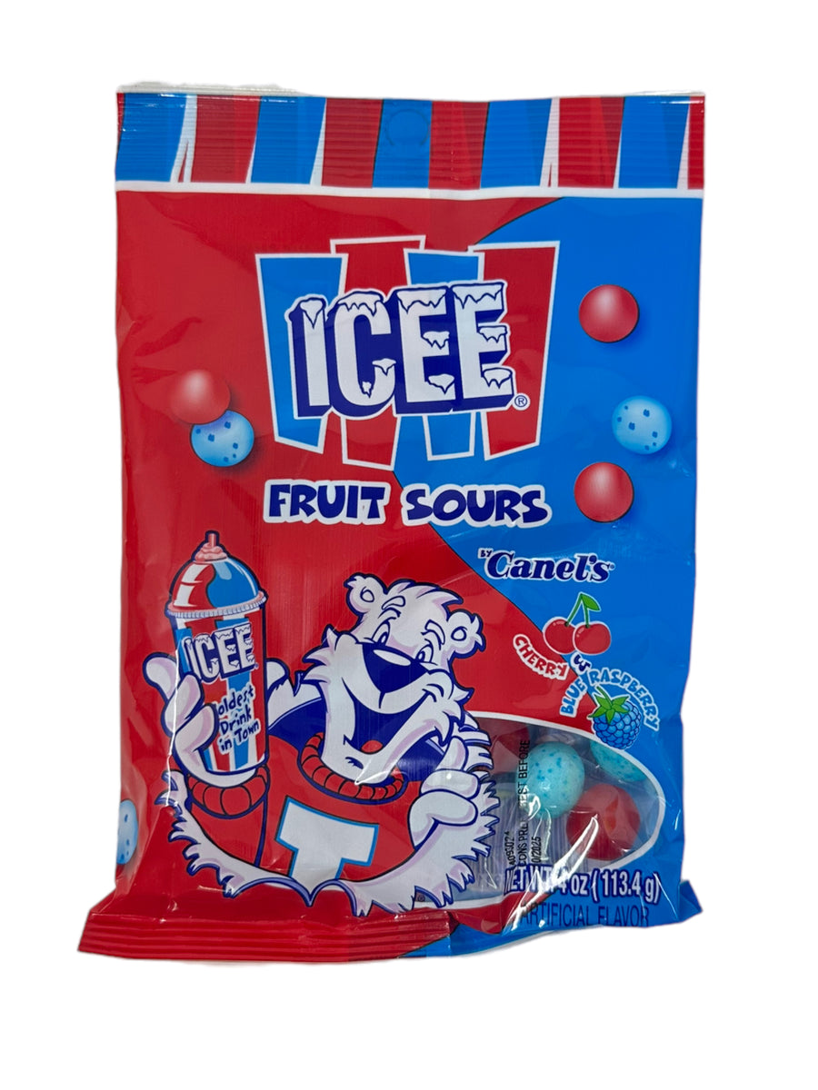 Canel`s icee chy & blr fruit sours peg bag 10.0oz