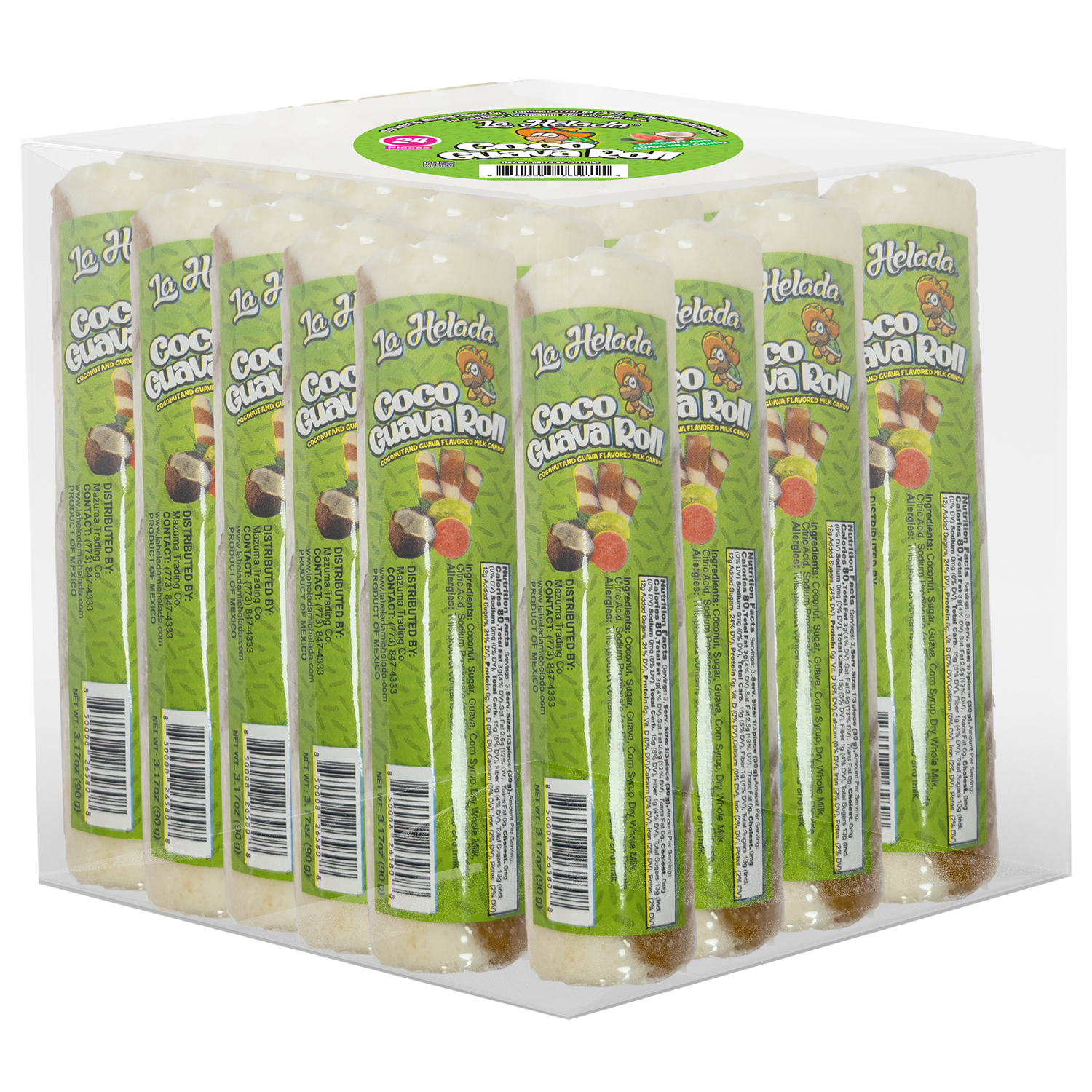 La helada coco guava rolls 24ct 3.17oz