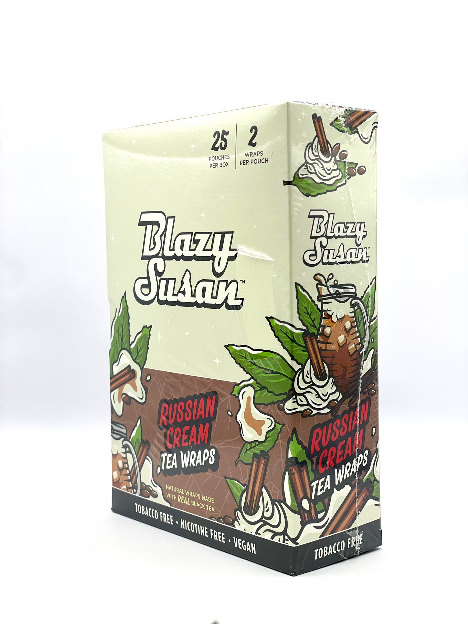 Blazy susan tea leaf wraps russian cream 2pk/25ct