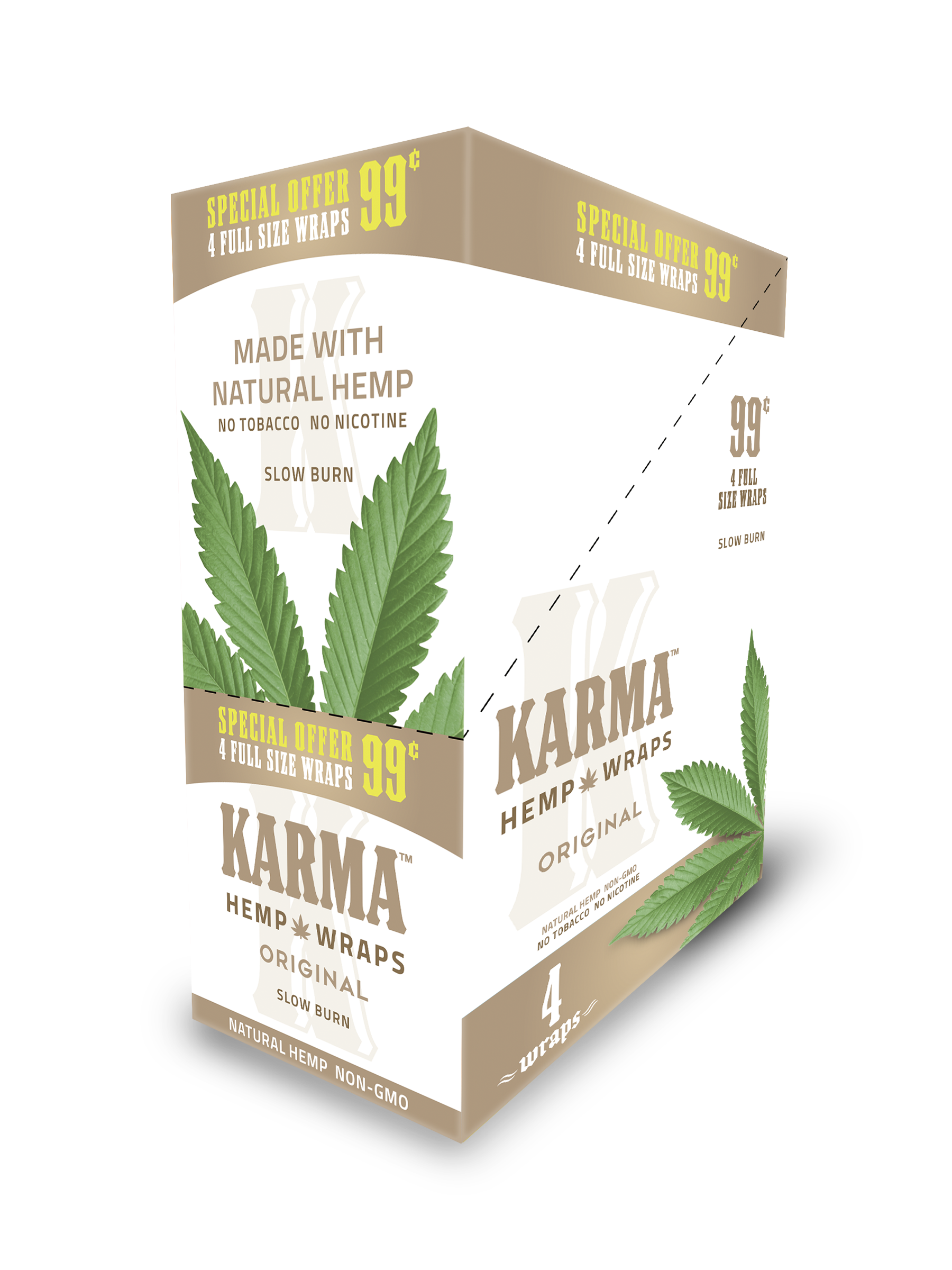 Karma original hemp wraps 15/4pk