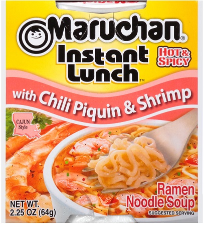 Maruchan instant chili piquin & shrimp 12ct 2.25oz