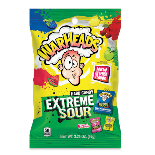 Warheads mix extreme sour hard candy 3.25oz