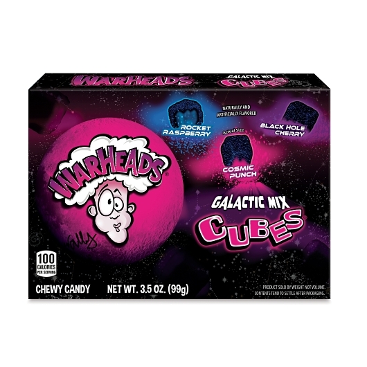 Warheads mix galactic cubes theater box 3.5oz