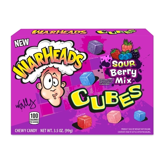 Warheads berry cubes theater box 3.5oz