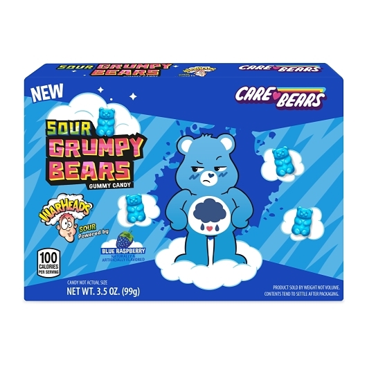 Warheads sour grumpy bears theater box 3.5oz