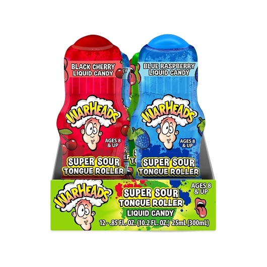 Warheads super sour tongue rollers 12ct 0.85oz