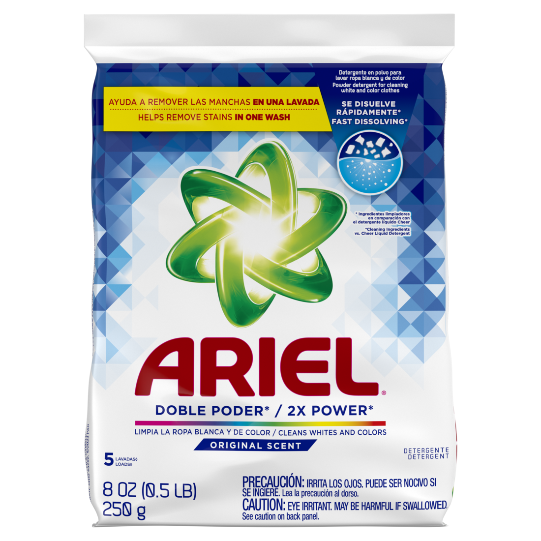 Ariel orig scent doble poder detergente 48ct 250gm