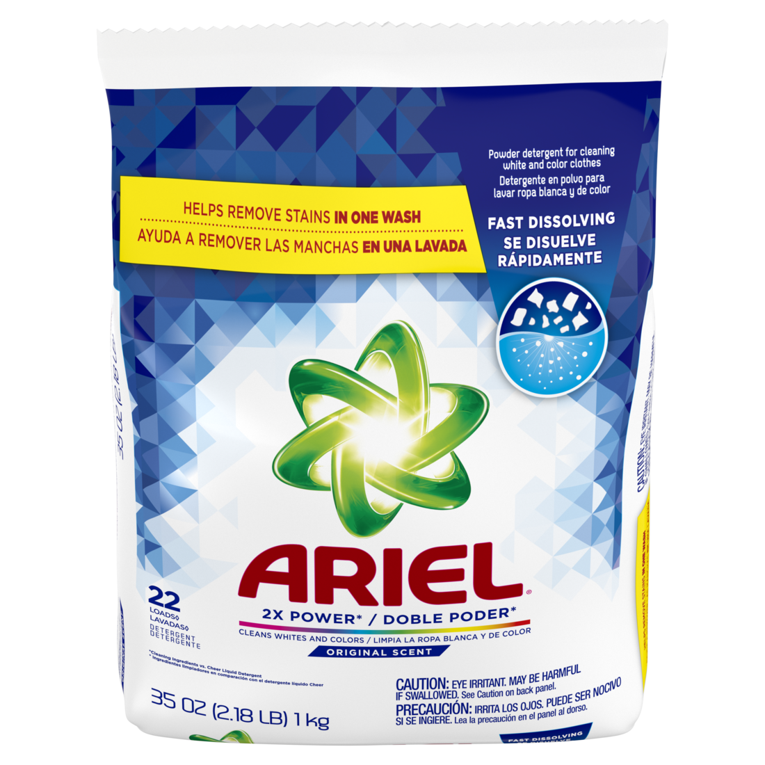 Ariel orig scent doble poder detergente 9ct 1kg