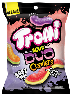 Trolli sour duo crawlers gummi candy 4.25oz