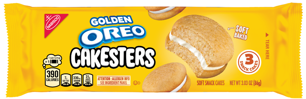 Oreo golden cakester 8ct 3.03oz