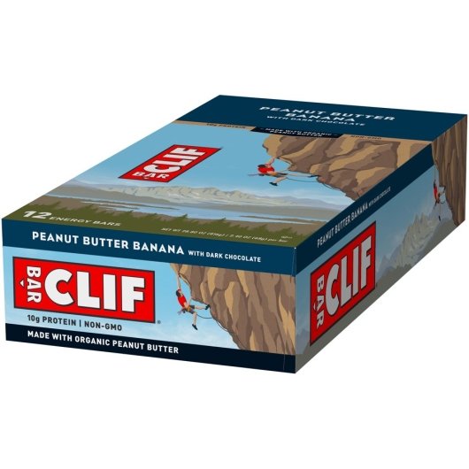 Clif bar pb banana dark chocolate 12ct 2.4oz