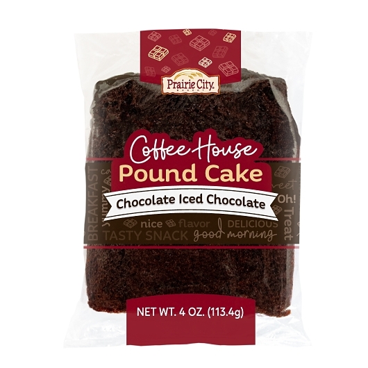 Prairie city bakery choc iced pound cake 10ct 4oz