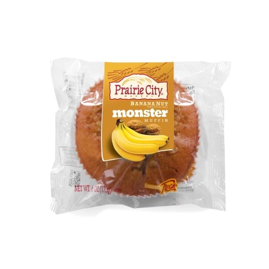 Prairie city bakery banana nut muffin 6ct 6oz