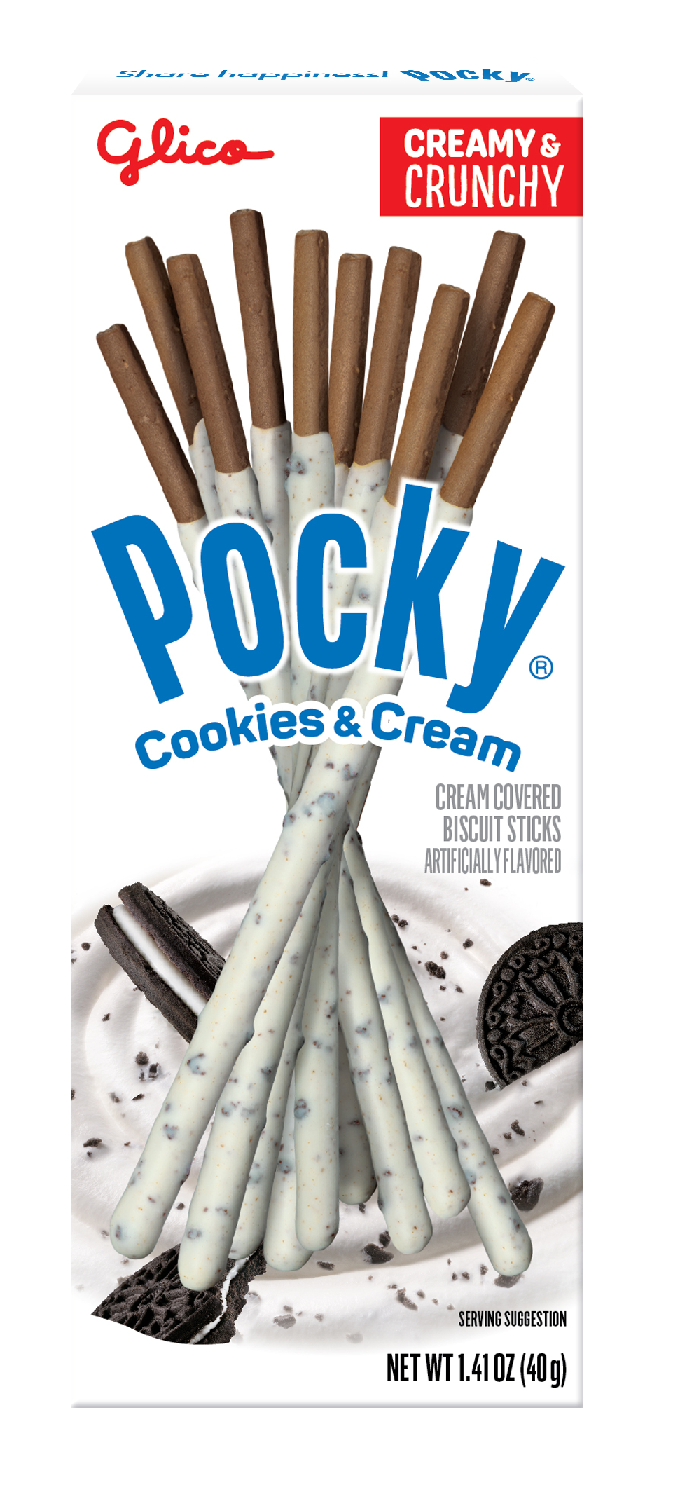 Pocky cookies & cream biscuit stick 1.41oz