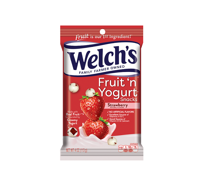 Welch`s strawberry fruit n yogurt h/b 4oz