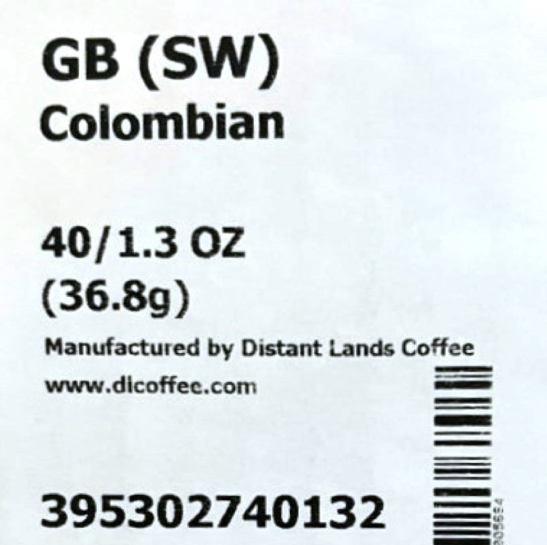 Mountain perks colombian coffee 40ct 1.3oz