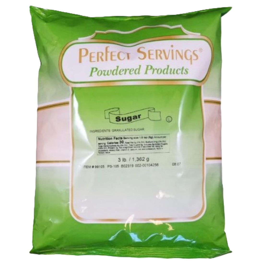Perfect servings granulated sugar 3lb