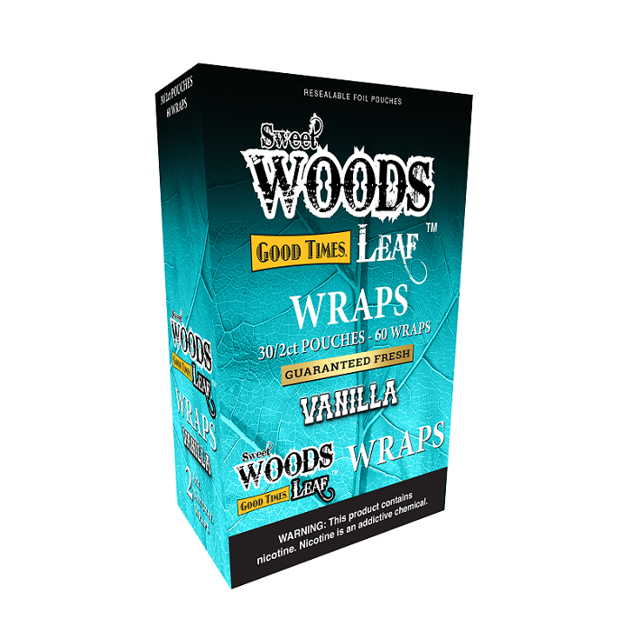 Sweet wood vanila leaf cigar wraps 30/2ct