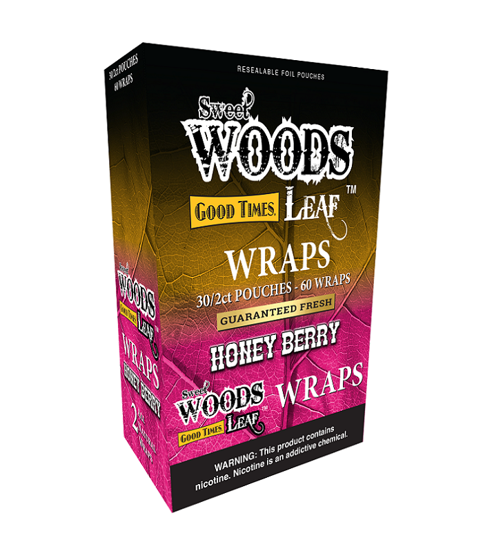 Sweet wood honey berry leaf cigar wraps 30/2ct