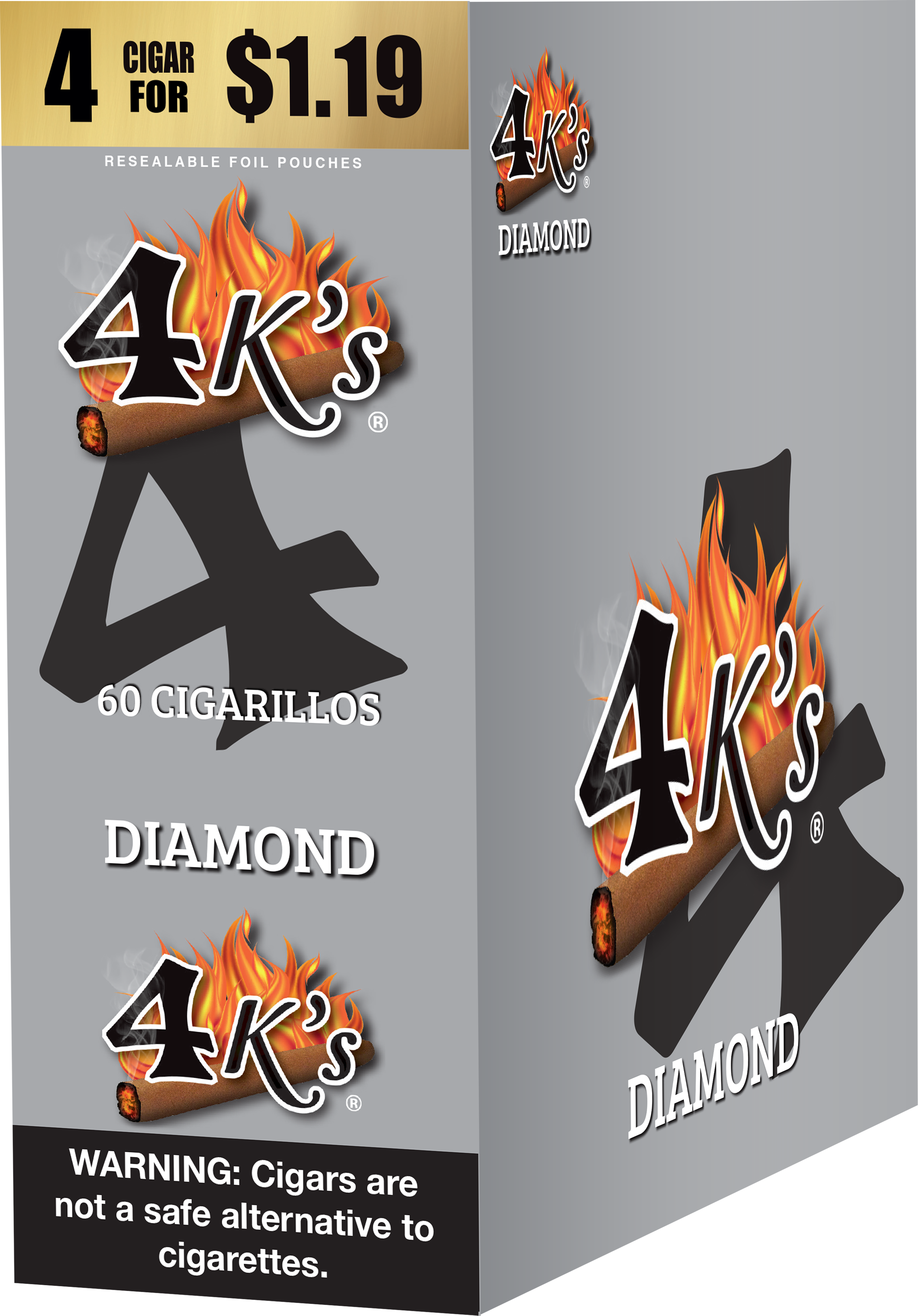 4kings diamond 4/$1.19 f.p. 15/4pk