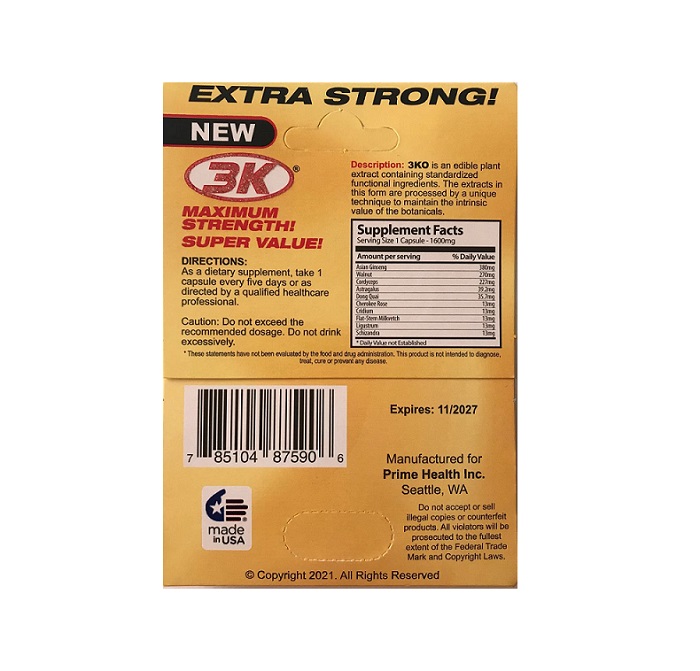 3ko solo extra strong male enhancement 24ct
