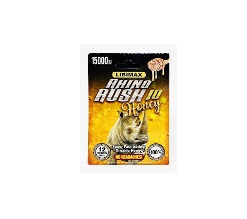 Rhino rush 10 honey sexual 15000iu 24ct